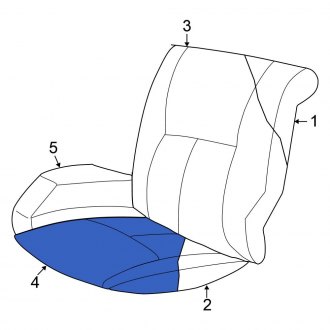 New OEM Front Seat Cover Fits, 2002 Chrysler Concorde - Part # WT301L5AA