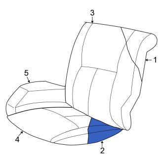 New OEM Rear Seat Cushion Foam Fits, 2001 Chrysler Concorde - Part # UF961DVBA