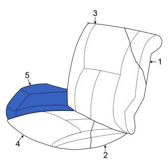 New OEM Rear Seat Armrest Fits, 2001 Chrysler Concorde - Part # TB871L5AA