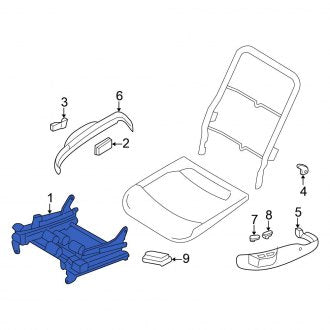 New OEM Front Left Seat Adjuster Fits, 1999-2001 Chrysler 300M - Part # 5017860AB