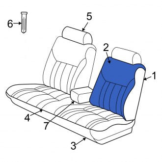 New OEM Front Seat Back Cushion Cover Fits, 2001 Chrysler Concorde - Part # UV531T5AA