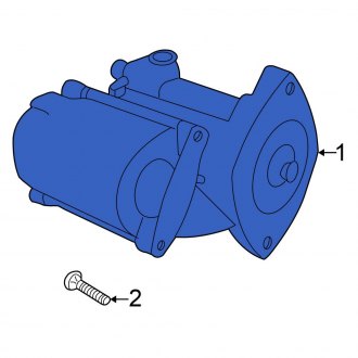 New OEM Starter Motor Fits, 2001-2005 Chrysler Sebring - Part # MD363633