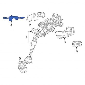 New OEM Steering Column Switch Housing Fits, 2003-2006 Chrysler Sebring - Part # 4608603AN