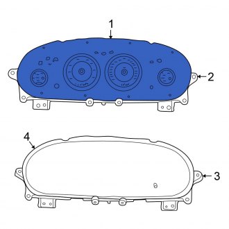 New OEM Instrument Cluster Fits, 2004-2006 Chrysler Sebring - Part # 4602471AB