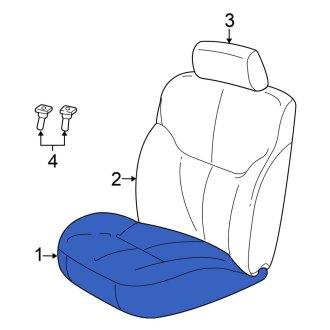 New OEM Front Seat Cushion Foam Fits, 2001-2002 Chrysler Sebring - Part # UN191DVAA