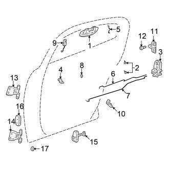 New OEM Genuine Isuzu, Rear Right Tie Down Hook - Part # 8941812230