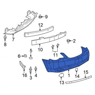 New OEM Front Bumper Cover Fits, 2007-2010 Chrysler Sebring - Part # 68004594AD