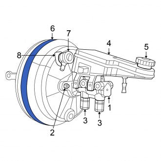 New OEM Power Brake Booster Fits, 2008 Chrysler Sebring - Part # 68004719AC
