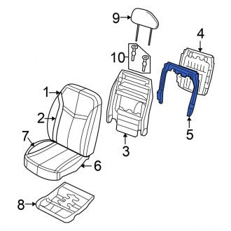 New OEM Seat Back Cushion Fits, 2007-2009 Chrysler Sebring - Part # 4610149AA