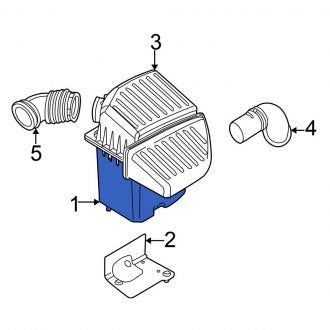 New OEM Air Filter and Housing Assembly Fits, 2006-2010 Chrysler PT Cruiser - Part # 4891744AB