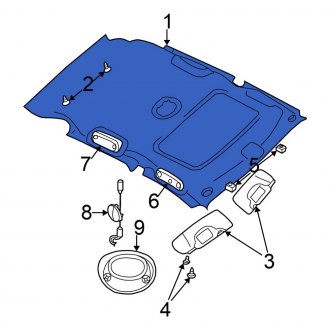 New OEM Headliner Fits, 2001 Chrysler PT Cruiser - Part # UA82MF1AB