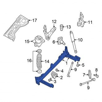 New OEM Rear Suspension Subframe Fits, 2003-2006 Chrysler PT Cruiser - Part # 4656440AM