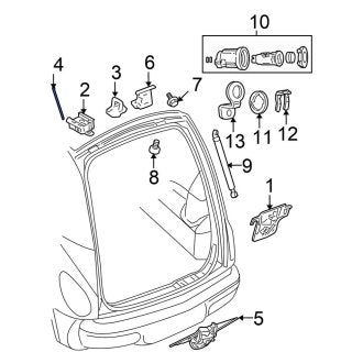 New OEM Genuine Isuzu, Door Sill Plate Clip - Part # 8971785300