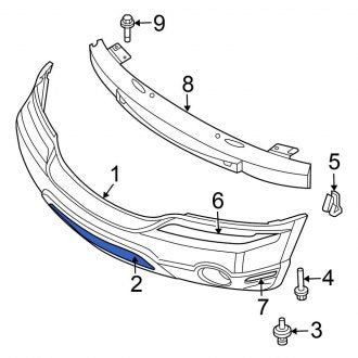 New OEM Front Lower Bumper Cover Fits, 2007-2008 Chrysler Pacifica - Part # 68001922AA