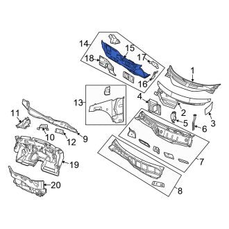 New OEM Dashboard Panel Brace Fits, 2004-2006 Chrysler Pacifica - Part # 4719816AA