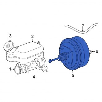 New OEM Power Brake Booster Fits, 2007-2008 Chrysler Pacifica - Part # 4877320AA