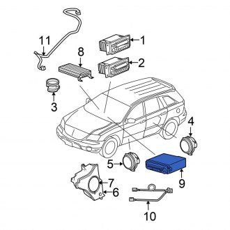 New OEM DVD Player Fits, 2005-2007 Chrysler Pacifica - Part # 5094031AF