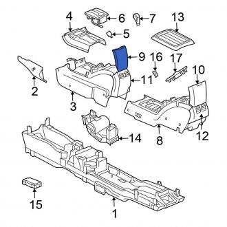 New OEM Console Armrest Fits, 2006 Chrysler Pacifica - Part # 1AU931DVAA