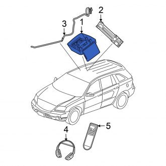 New OEM Video Monitor Fits, 2005-2006 Chrysler Pacifica - Part # ZW92TL2AE