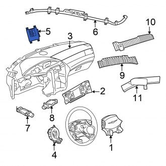 New OEM Air Bag Control Module Fits, 2005-2006 Chrysler Pacifica - Part # 4606931AC