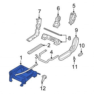 New OEM Center Right Seat Adjuster Fits, 2007-2008 Chrysler Pacifica - Part # 68002356AA