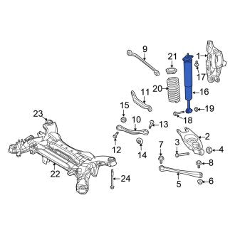 New OEM Rear Suspension Shock Absorber Fits, 2008 Chrysler Pacifica - Part # 4881743AA