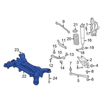 New OEM Rear Suspension Subframe Crossmember Fits, 2004-2008 Chrysler Pacifica - Part # 4766704AB