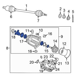 New OEM Rear Differential Carrier Fits, 2004 Chrysler Pacifica - Part # 4518960AE