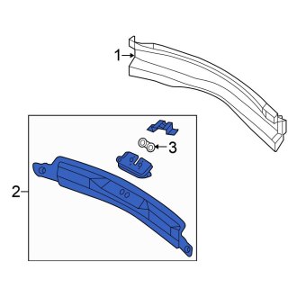 New OEM Rear Inner Rear Body Panel Fits, 2006-2008 Chrysler Pacifica - Part # 5054637AC