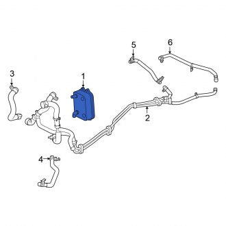 New OEM Automatic Transmission Oil Cooler Fits, 2020-2024 Chrysler Pacifica - Part # 5192374AD