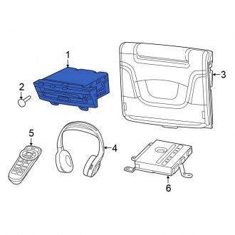 New OEM DVD Player Fits, 2022-2024 Chrysler Pacifica - Part # 68446930AB