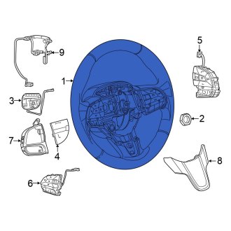 New OEM Steering Wheel Fits, 2023-2024 Chrysler Pacifica - Part # 7MH76LA3AA