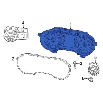 New OEM Instrument Cluster Fits, 2019 Chrysler Pacifica - Part # 68405292AC