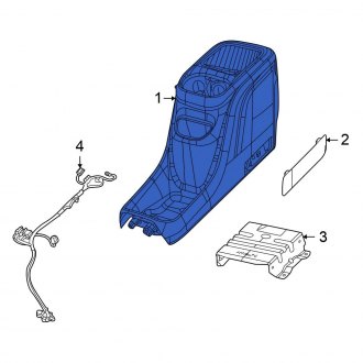 New OEM Center Center Console Fits, 2023-2024 Chrysler Pacifica - Part # 7RU551X9AA