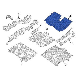 New OEM Front Floor Carpet Fits, 2024 Chrysler Pacifica - Part # 5RH49DX9AK