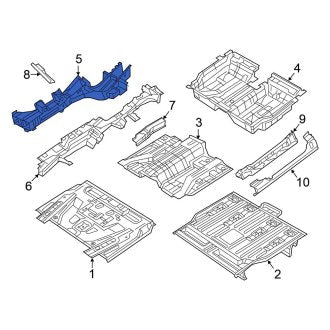 New OEM Rear Left Frame Side Member Fits, 2022-2024 Chrysler Pacifica - Part # 68421209AD