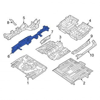 New OEM Rear Right Frame Side Member Fits, 2022-2024 Chrysler Pacifica - Part # 68491420AB