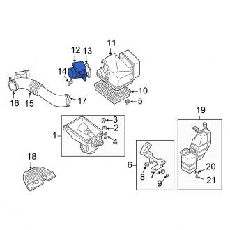 New OEM Mass Air Flow Sensor Fits, 2001-2005 Chrysler Sebring - Part # MD336501