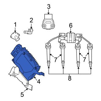 New OEM Engine Control Module (MR578340) Fits, 2003 Chrysler Sebring - Part # MR578340