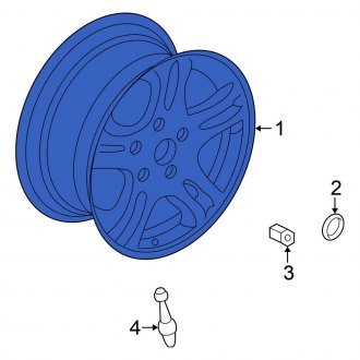 New OEM Wheel Fits, 2001-2003 Chrysler Sebring - Part # 4879237AA