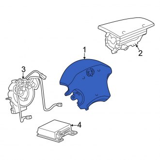 New OEM Steering Wheel Air Bag Fits, 2001-2003, 2005-2006 Chrysler Sebring - Part # 1AZ56ZP7AE