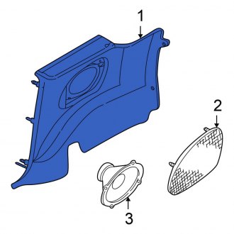 New OEM Rear Right Interior Quarter Panel Trim Panel Fits, 2004-2006 Chrysler Sebring - Part # YQ90TL2AD