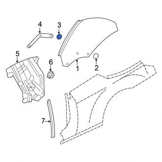 New OEM Genuine Isuzu, Center Right Outer Door Window Belt Weatherstrip - Part # 8971777331