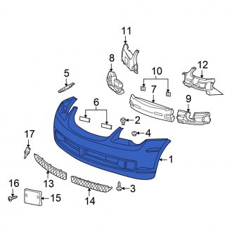 New OEM Front Bumper Cover Fits, 2005-2006 Chrysler Crossfire - Part # 5159185AA