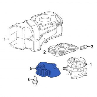 New OEM HVAC Blower Motor Resistor Fits, 2004-2008 Chrysler Crossfire - Part # 5096900AD