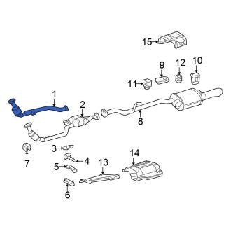 New OEM Right Catalytic Converter Fits, 2004-2008 Chrysler Crossfire - Part # 5114404AA