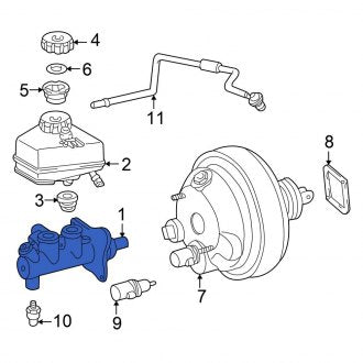 New OEM Brake Master Cylinder Fits, 2007-2008 Chrysler Crossfire - Part # 5127447AA