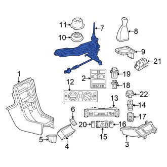 New OEM Manual Transmission Shift Lever Fits, 2004-2008 Chrysler Crossfire - Part # 5139177AA