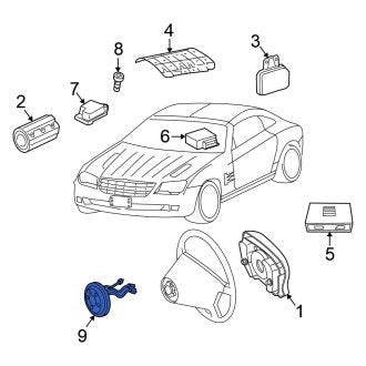 New OEM Air Bag Clockspring Fits, 2007-2008 Chrysler Crossfire - Part # 68015028AA