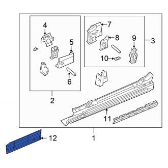 New OEM Door Sill Plate Fits, 2005-2008 Chrysler Crossfire - Part # YU08XDVAA